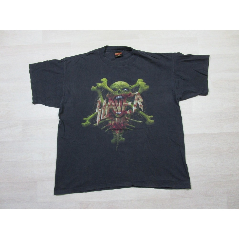 Vintage Slayer Shirt (XL) Spilling Your Blood Benscoter Art Graphic 90s Brockum